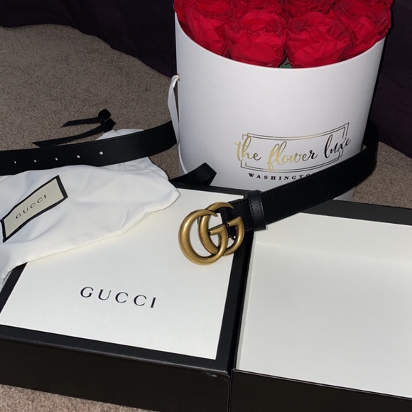 NEW Black Gucci Belt | Size 75